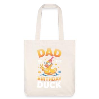 Dad Birthday Duck Party - Stanley/Stella Heavyweight Recycled Tote Bag - natural white - Front
