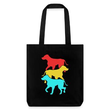 Rhodésian Ridgeback - Tote bag épais recyclé Stanley/Stella - noir - Devant