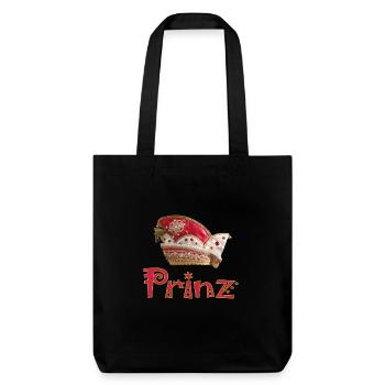 Karneval Prinz Prince - Stanley/Stella recycelter Heavyweight Stoffbeutel - Schwarz - Vorne