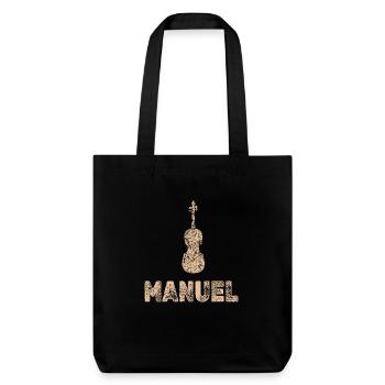 Manuel as viola - Stanley/Stella Heavyweight Recycled Tote Bag - black - Front