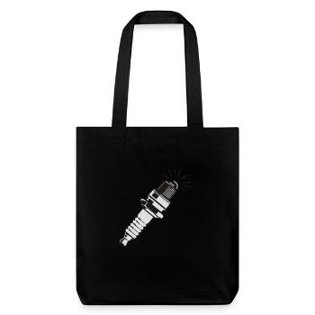 Spark plug - Stanley/Stella Heavyweight Recycled Tote Bag - black - Front