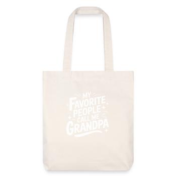 Papy Grand-père Famille Fête des pères - Tote bag épais recyclé Stanley/Stella - blanc cassé - Devant