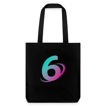 Numéro 6 multicolore - Tote bag épais recyclé Stanley/Stella - noir - Devant