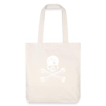 Skull and Bones - Stanley/Stella Heavyweight Recycled Tote Bag - natural white - Front