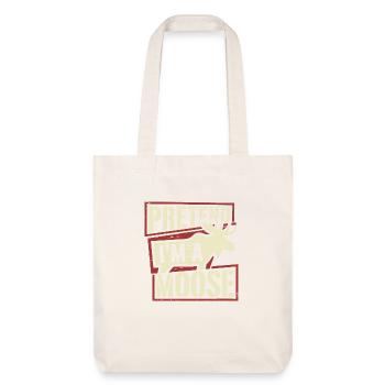 Moose love with wit - Stanley/Stella Heavyweight Recycled Tote Bag - natural white - Front