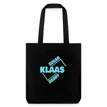 Klaas als Sugardaddy - Stanley/Stella recycelter Heavyweight Stoffbeutel - Schwarz - Vorne