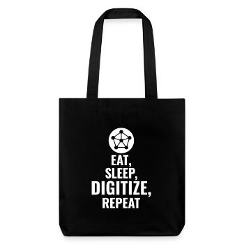 GIS Mapping Data Analysis Spatial Cartography - Stanley/Stella Heavyweight Recycled Tote Bag - black - Front