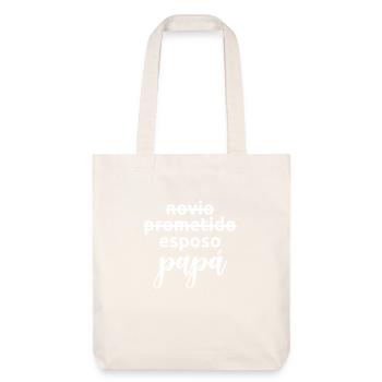 Esposo To Papa Married Men Funny Pregnancy Gift - Tote bag épais recyclé Stanley/Stella - blanc cassé - Devant