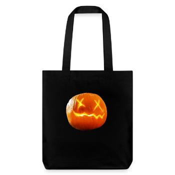 Pumpkin Glow - Stanley/Stella Heavyweight Recycled Tote Bag - black - Front