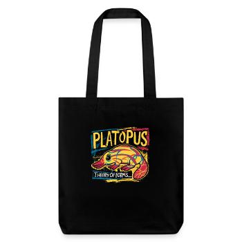 Platopus - Théorie des Formes Philosophie - Tote bag épais recyclé Stanley/Stella - noir - Devant