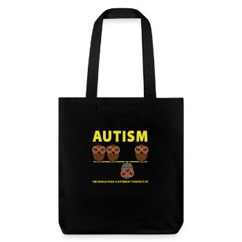 L'autisme du monde d'un autre point de vue - Tote bag épais recyclé Stanley/Stella - noir - Devant