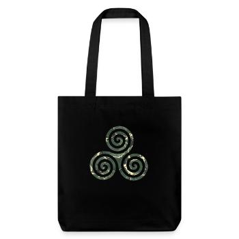 keltisches symbol triskele e 226 - Stanley/Stella recycelter Heavyweight Stoffbeutel - Schwarz - Vorne