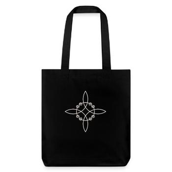 Witch`s Knot, Power of 4 elements - Binding Rune - Tote bag épais recyclé Stanley/Stella - noir - Devant