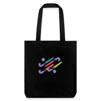 Crosse de hockey - Tote bag épais recyclé Stanley/Stella - noir - Devant