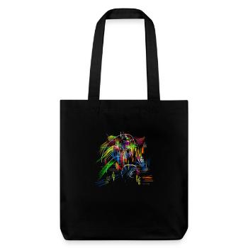 abstrait - Tote bag épais recyclé Stanley/Stella - noir - Devant