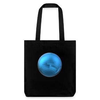 Sphère bleue - Tote bag épais recyclé Stanley/Stella - noir - Devant