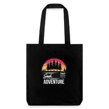 Cherchez l’aventure - Tote bag épais recyclé Stanley/Stella - noir - Devant