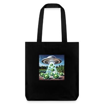 OVNI et Choux - Invasion Verte - Tote bag épais recyclé Stanley/Stella - noir - Devant