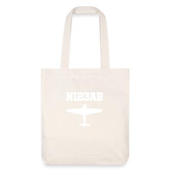 Aviation sur mesure - Avion - Vol - Pilote - Tote bag épais recyclé Stanley/Stella - blanc cassé - Devant