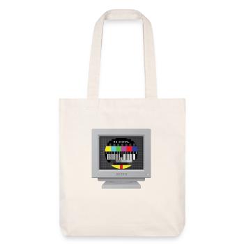 CRT Design - No signal (Mire) - Stanley/Stella Heavyweight Recycled Tote Bag - natural white - Front
