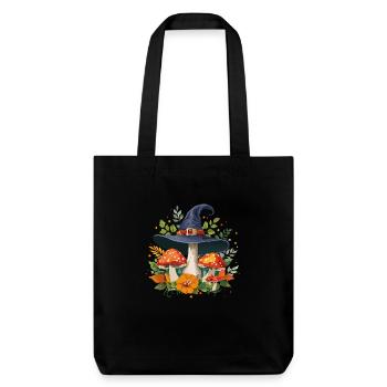 Champignon sorcière - Tote bag épais recyclé Stanley/Stella - noir - Devant