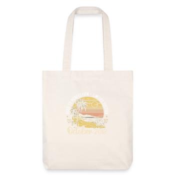 Né en octobre 2018 Légendaire depuis octobre 2018 - Tote bag épais recyclé Stanley/Stella - blanc cassé - Devant