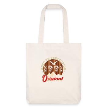 Kultiges Jubiläum 1991 - Stanley/Stella recycelter Heavyweight Stoffbeutel - Naturweiß - Vorne