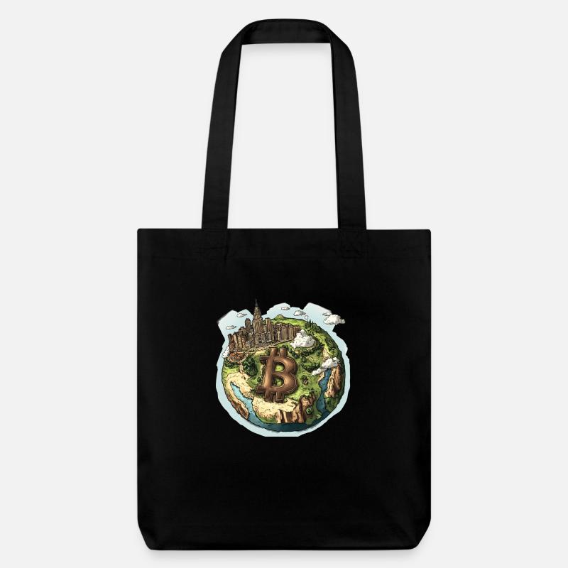 Bitcoin World : une nouvelle ère de la finance ! - Tote bag épais recyclé Stanley/Stella - noir