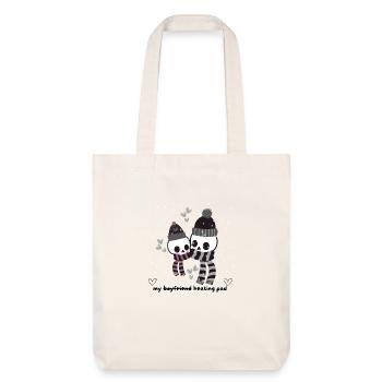 Mon coussin chauffant (mon copain) <3 - Tote bag épais recyclé Stanley/Stella - blanc cassé - Devant