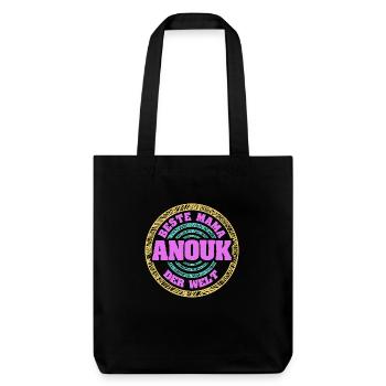 Mutter Anouk - Stanley/Stella recycelter Heavyweight Stoffbeutel - Schwarz - Vorne