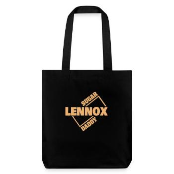 Geschenk für Lennox - Stanley/Stella recycelter Heavyweight Stoffbeutel - Schwarz - Vorne
