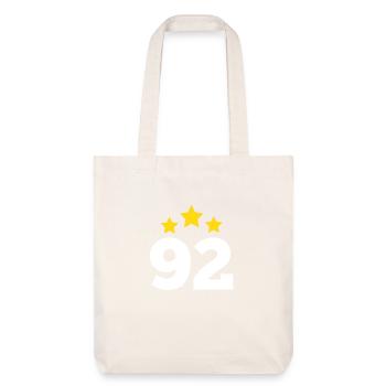 92 Years Star - 92nd Anniversary Gift - Stanley/Stella Heavyweight Recycled Tote Bag - natural white - Front