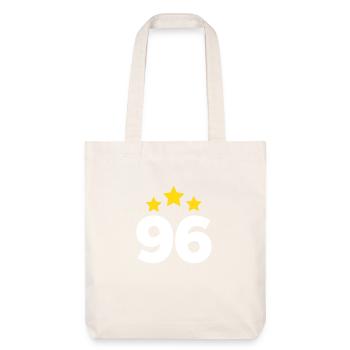 96 Jahre Stern - Geschenk zum 96. Jubiläum - Stanley/Stella recycelter Heavyweight Stoffbeutel - Naturweiß - Vorne