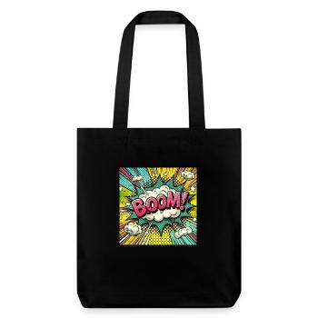 BOOM! - Comic Book Blast - Stanley/Stella Heavyweight Recycled Tote Bag - black - Front