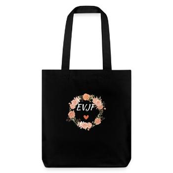 Evjf florale watercolor - assorti - Tote bag épais recyclé Stanley/Stella - noir - Devant