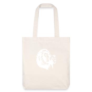 Elegant Lion Couple Portrait Style - Stanley/Stella Heavyweight Recycled Tote Bag - natural white - Front