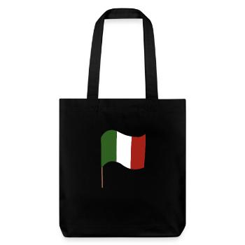 Drapeau italien au vent - Tote bag épais recyclé Stanley/Stella - noir - Devant