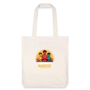 S’opposer à l’injustice pour les fiers - Tote bag épais recyclé Stanley/Stella - blanc cassé - Devant