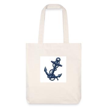 Ship's anchor: symbol of safety and freedom - Stanley/Stella Heavyweight Recycled Tote Bag - natural white - Front
