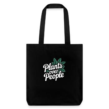 Les plantes plutôt que les gens - Tote bag épais recyclé Stanley/Stella - noir - Devant
