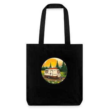 Eriba Pan Cartoon - Stanley/Stella recycelter Heavyweight Stoffbeutel - Schwarz - Vorne