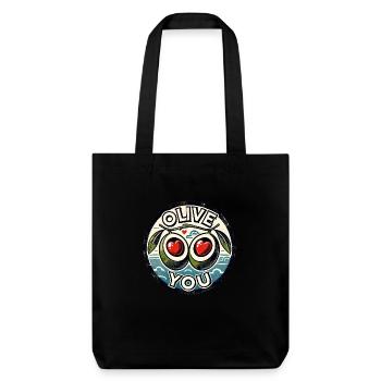 Olive You - Tote bag épais recyclé Stanley/Stella - noir - Devant