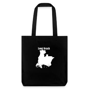 Long beach - Stanley/Stella Heavyweight Recycled Tote Bag - black - Front