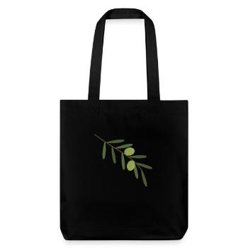 Olive Branch - Stanley/Stella Heavyweight Recycled Tote Bag - black - Front