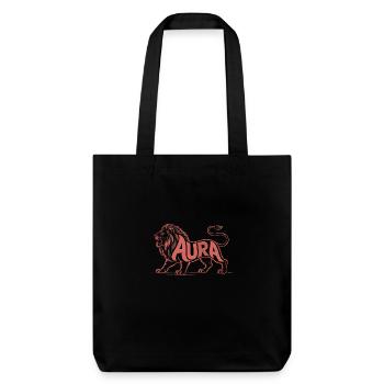 Aura - Cool Lion Logo - Tote bag épais recyclé Stanley/Stella - noir - Devant