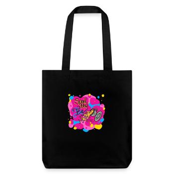 Gâter le thé - Calypso Blous - Tote bag épais recyclé Stanley/Stella - noir - Devant