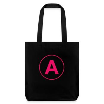 autocollant A - Tote bag épais recyclé Stanley/Stella - noir - Devant