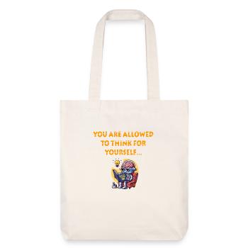 THINK YOURSELF - Stanley/Stella Heavyweight Recycled Tote Bag - natural white - Front