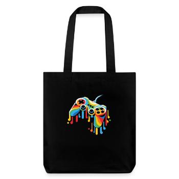 Manette de jeu Melting - Tote bag épais recyclé Stanley/Stella - noir - Devant