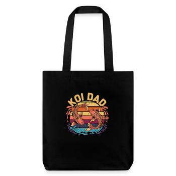 Focus sur la passion pour les carpes koï - Tote bag épais recyclé Stanley/Stella - noir - Devant